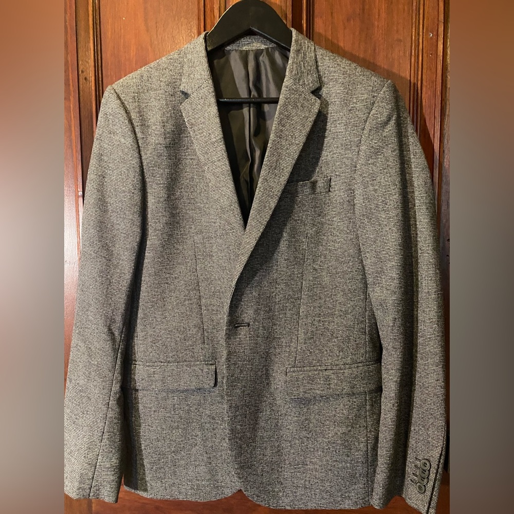 Dark grey H&M blazer size 38R skinny